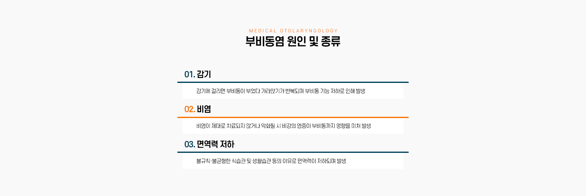 부비동염 원인 및 종류